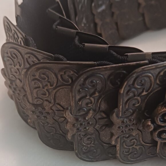 Copper Toned Metal Flexible Belt - Picture 3 of 4